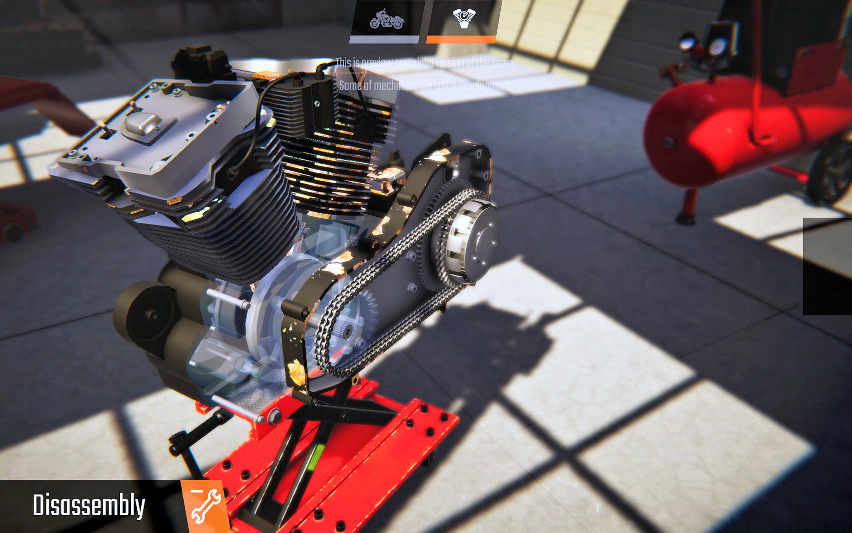 Biker Garage: Mechanic Simulator - скриншот 1